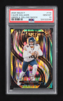 Caleb Williams 2024 Select Prizm Green and Yellow Shock #114 RC (PSA 10) at PristineAuction.com