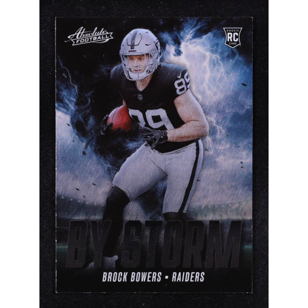 Brock Bowers 2024 Absolute By Storm #7 RC at PristineAuction.com