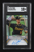 Paul Skenes 2025 Topps Tribute Autographs #TASKE #115/199 (SGC 10) at PristineAuction.com