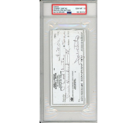 Johnny Unitas Signed 2002 Personal Bank Check (PSA | Autograph Graded 10) at PristineAuction.com