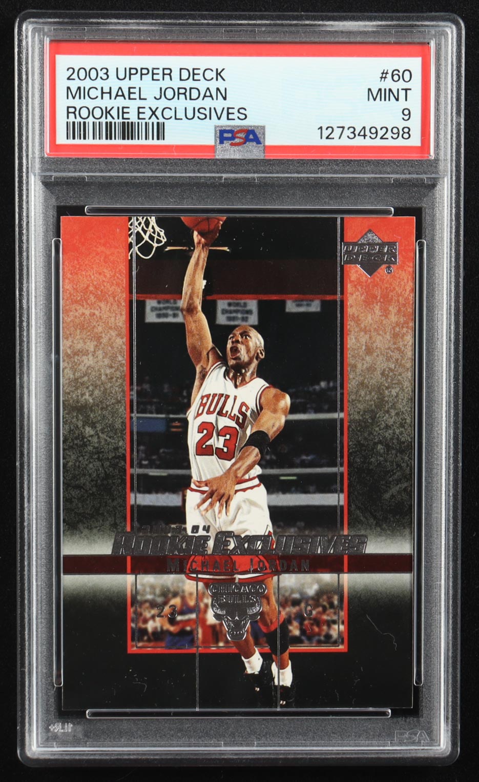 Michael Jordan 2003-04 Upper Deck Rookie Exclusives #60 (PSA 9) at PristineAuction.com Michael Jordan 2003-04 Upper Deck Rookie Exclusives #60 (PSA 9) at PristineAuction.com