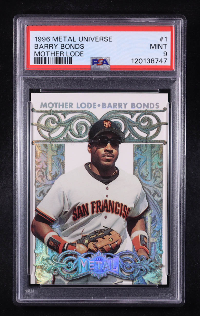 Barry Bonds 1996 Metal Universe Mother Lode #1 (PSA 9) at PristineAuction.com Barry Bonds 1996 Metal Universe Mother Lode #1 (PSA 9) at PristineAuction.com