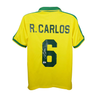 Roberto Carlos Signed Brazil National Team Nike Authentic Jersey (Beckett) at PristineAuction.com