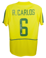 Roberto Carlos Signed Brazil National Team Nike Authentic Jersey (Beckett) at PristineAuction.com