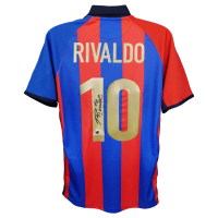Rivaldo Signed Barcelona Nike Authentic Jersey (Beckett) at PristineAuction.com