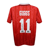 Ryan Giggs Signed Manchester United Umbro Authentic Jersey (Beckett) at PristineAuction.com