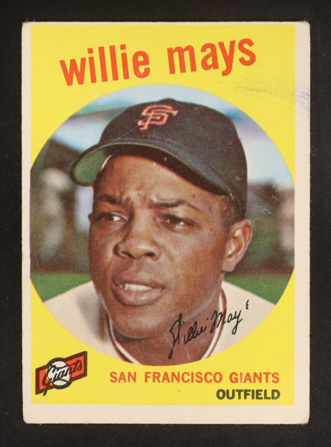 Willie Mays 1959 Topps #50 at PristineAuction.com Willie Mays 1959 Topps #50 at PristineAuction.com