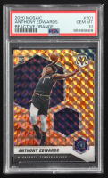 Anthony Edwards 2020-21 Panini Mosaic Mosaic Reactive Orange #201 RC (PSA 10) at PristineAuction.com
