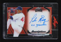 Pedro Martinez 2024 Leaf Metal Red Inscriptions Auto #MI-PM1 #38/100 at PristineAuction.com