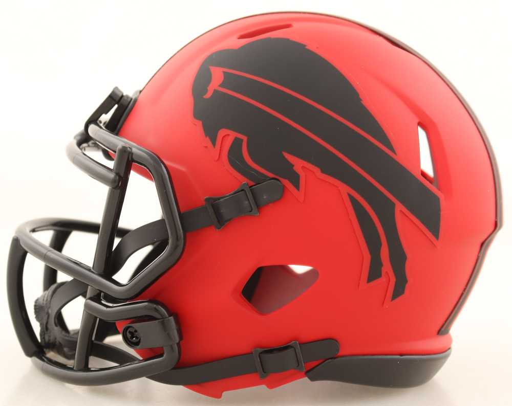 Thurman Thomas Signed Bills Rave Alternate Speed Mini Helmet (JSA) at PristineAuction.com Thurman Thomas Signed Bills Rave Alternate Speed Mini Helmet (JSA) at PristineAuction.com