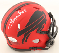 Thurman Thomas Signed Bills Rave Alternate Speed Mini Helmet (JSA) at PristineAuction.com