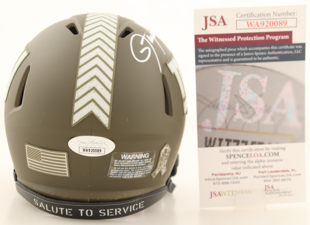 Lawrence Taylor Signed Giants Salute To Service Alternate Speed Mini Helmet (JSA) at PristineAuction.com Lawrence Taylor Signed Giants Salute To Service Alternate Speed Mini Helmet (JSA) at PristineAuction.com
