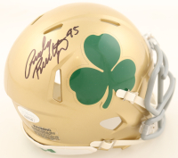 Rudy Ruettiger Signed Notre Dame Fighting Irish Speed Mini Helmet (JSA) at PristineAuction.com