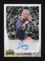 Olivia Dunne 2024 Leaf Metal White Shimmer Auto #90A-OD1 #1/1 at PristineAuction.com