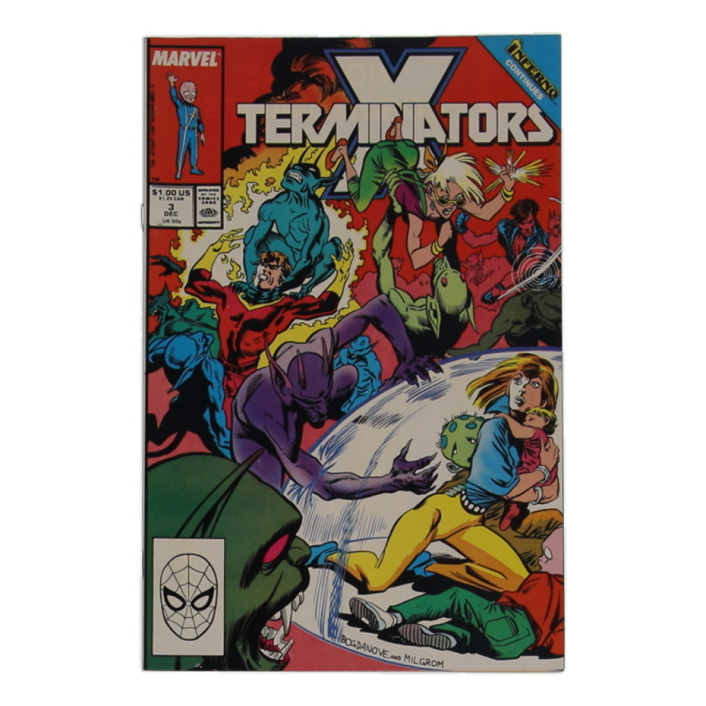1988 "X-Terminators" Issue #3 Marvel Comic Book at PristineAuction.com