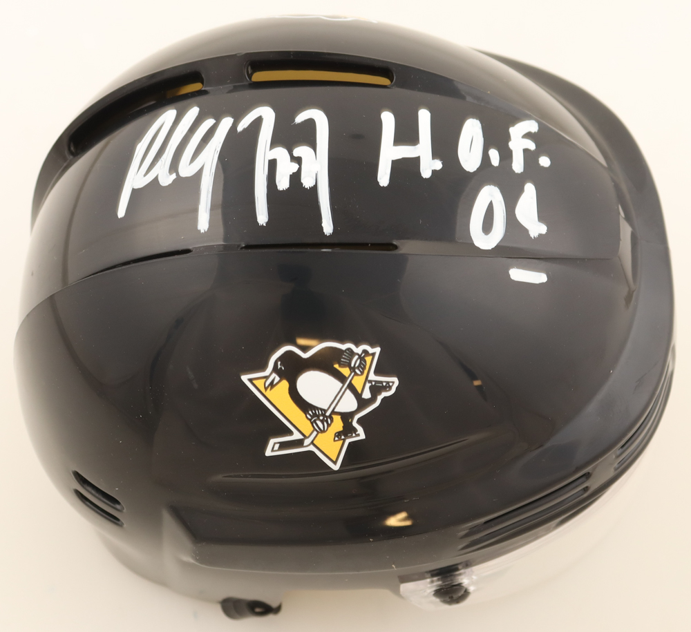 Paul Coffey Signed Penguins Mini Helmet Inscribed "HOF 04" (JSA) at PristineAuction.com Paul Coffey Signed Penguins Mini Helmet Inscribed "HOF 04" (JSA) at PristineAuction.com