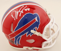 Dawson Knox Signed Bills Speed Mini Helmet (Beckett) at PristineAuction.com