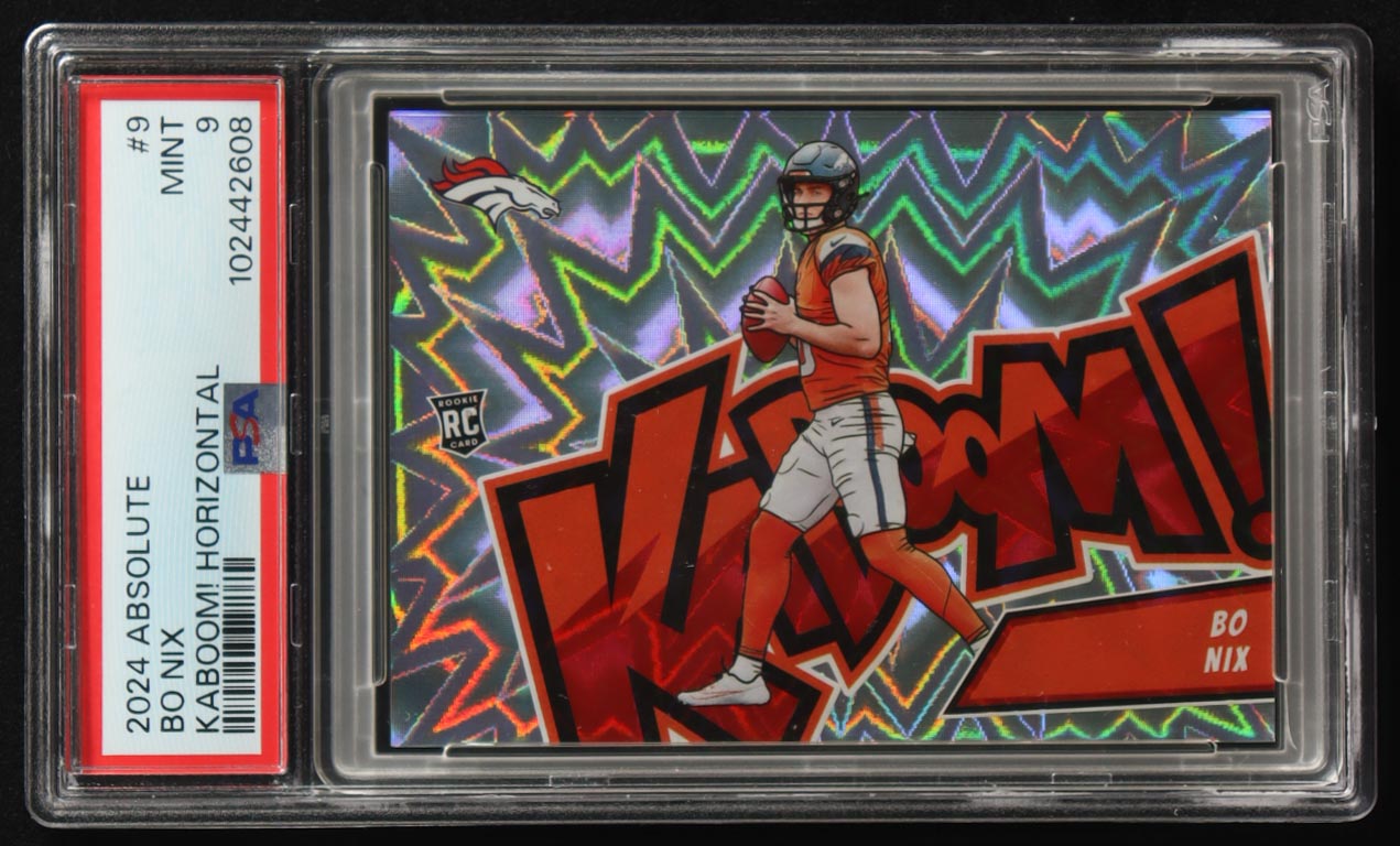 Bo Nix 2024 Absolute Kaboom Horizontal #9 RC (PSA 9) at PristineAuction.com Bo Nix 2024 Absolute Kaboom Horizontal #9 RC (PSA 9) at PristineAuction.com