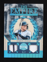 Aaron Judge 2025 Leaf The Empire Bronx Legacy Sapphire Dual Game-Used Jersey Auto Memorabilia #TE-1 at PristineAuction.com
