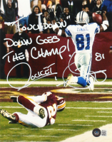 Raghib "Rocket" Ismail Signed Cowboys 8x10 Photo Inscribed "'Touchdown'" & "Down Goes The Champ!" (Beckett) at PristineAuction.com