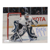 Jean-Sebastien Giguere Signed Ducks 8x10 Photo (Premium Autographs) at PristineAuction.com