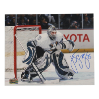 Jean-Sebastien Giguere Signed Ducks 8x10 Photo (Premium Autographs) at PristineAuction.com