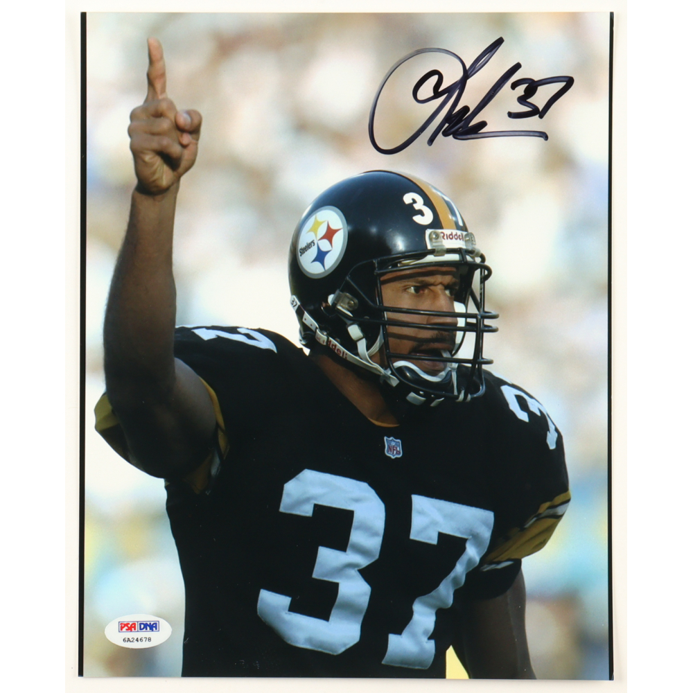 Carnell Lake Signed Steelers 8x10 Photo (PSA) at PristineAuction.com