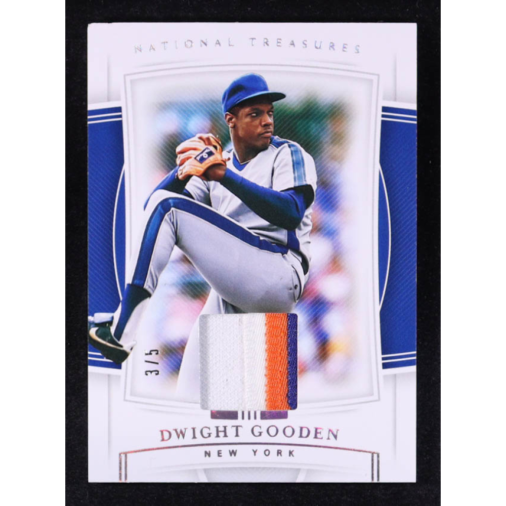 Dwight Gooden 2020 Panini National Treasures Holo Silver #60 JSY #3/5 at PristineAuction.com