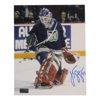 Jean-Sebastien Giguere Signed Whalers 8x10 Photo (Premium Autographs) at PristineAuction.com