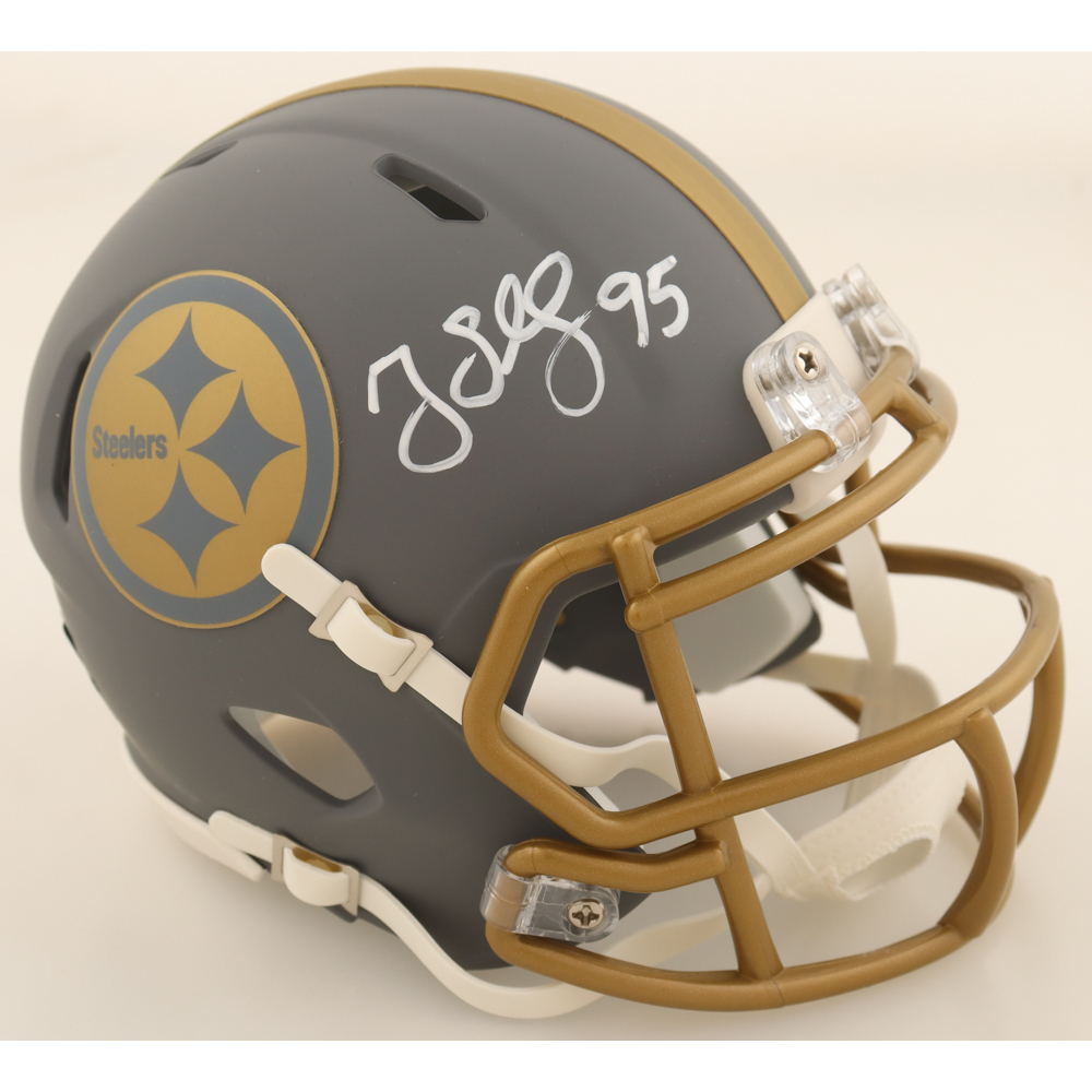 Greg Lloyd Signed Steelers Slate Alternate Speed Mini Helmet (Beckett) at PristineAuction.com
