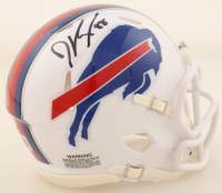 Dawson Knox Signed Bills Speed Mini Helmet (Beckett) at PristineAuction.com