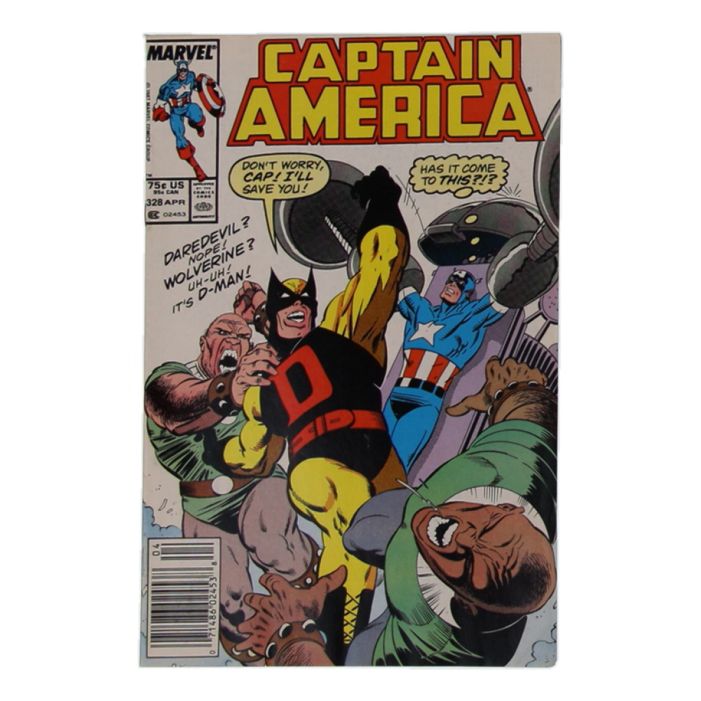 1987 "Captain America" Issue #328 Marvel Comic Book at PristineAuction.com