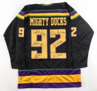 "The Mighty Ducks" Jersey Cast-Signed by (6) with Brandon Adams, Danny Tamberelli, Aaron Schwartz, Jane Plank (Beckett) at PristineAuction.com