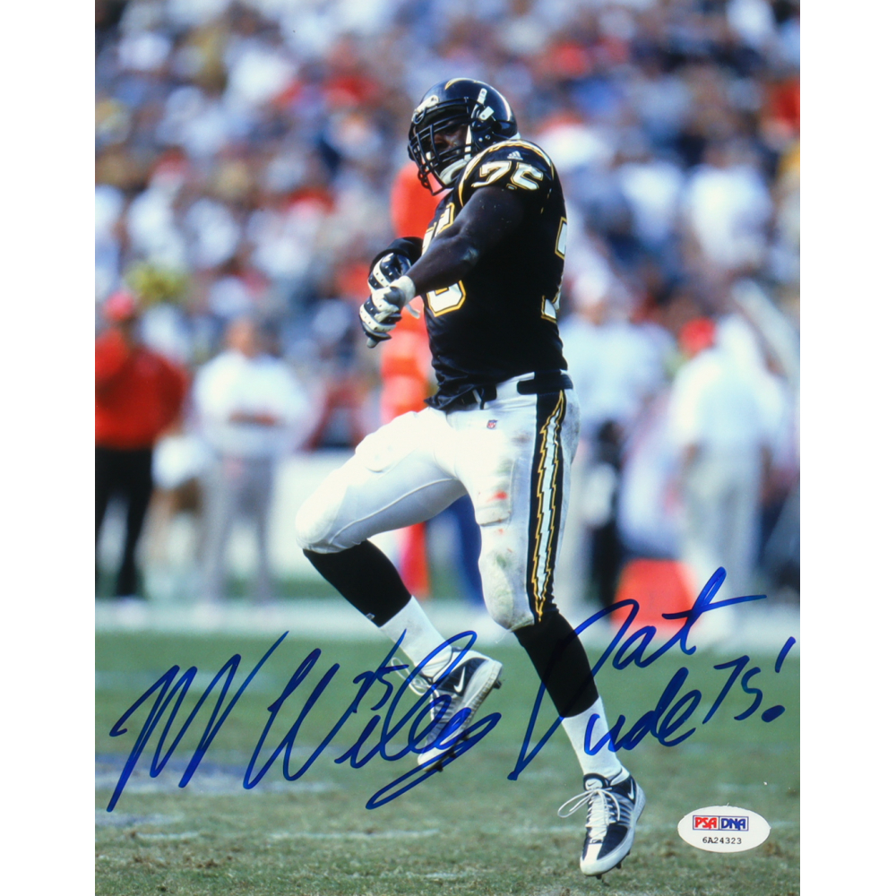 Marcellus Wiley Signed Chargers 8x10 Photo Inscribed "Dat Dude!" (PSA) at PristineAuction.com