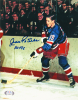 Jean Ratelle Signed Rangers 8x10 Photo Inscribed "HOF 88" (PSA) at PristineAuction.com