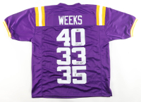 Whit Weeks, West Weeks & Zach Weeks Signed Jersey (Beckett) at PristineAuction.com