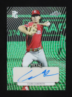 Cam Caminiti 2023 Leaf Perfect  Game All-American Metal Pre-Production Proof Green Mojo Auto #MA-CC1 RC #1/1 at PristineAuction.com