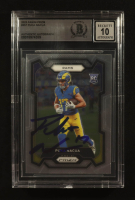 Puka Nacua Signed 2023 Panini Prizm #357 RC (Beckett | Auto Grade BGS 10) at PristineAuction.com