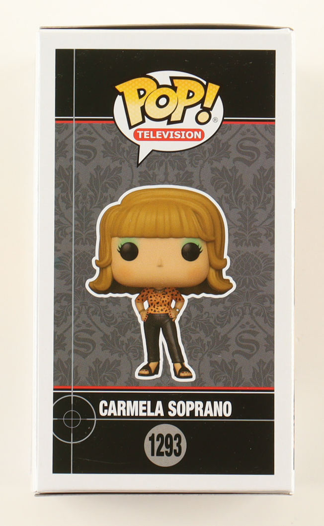 Edie Falco Signed "The Sopranos" #1293 Carmela Soprano Funko Pop! Vinyl Figure (Beckett) at PristineAuction.com Edie Falco Signed "The Sopranos" #1293 Carmela Soprano Funko Pop! Vinyl Figure (Beckett) at PristineAuction.com