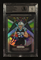 Christian McCaffrey Signed 2017 Panini Prizm Instant Impact Prizms #6 RC (Beckett | Auto Grade BGS 10) at PristineAuction.com