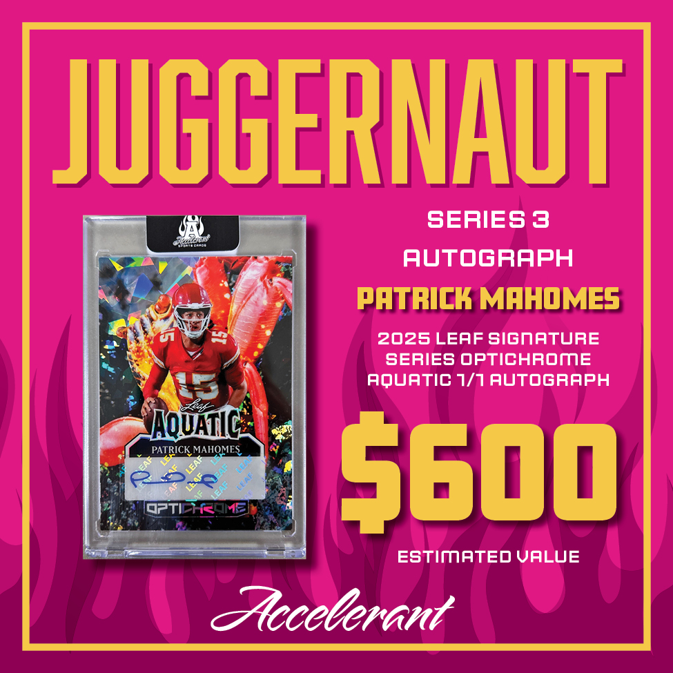 Accelerant "JUGGERNAUT SERIES 3" Mystery Box at PristineAuction.com Accelerant "JUGGERNAUT SERIES 3" Mystery Box at PristineAuction.com