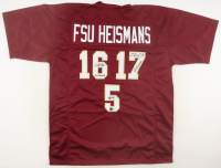 Jameis Winston, Chris Weinke, & Charlie Ward Signed "FSU Heismans" Jersey With Heisman Inscriptions (Beckett) at PristineAuction.com