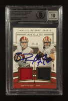 Brock Purdy & Christian McCaffrey Signed 2023 Immaculate Collection Immaculate Dual Jerseys #11 #39/49 (Beckett | Auto Grade BGS 10) at PristineAuction.com