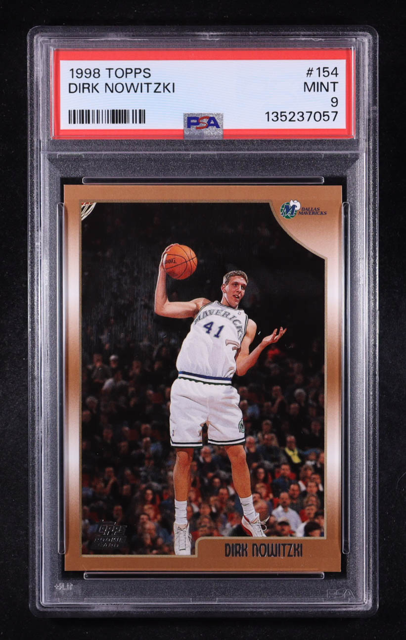 Dirk Nowitzki 1998 Topps #154 RC (PSA 9) at PristineAuction.com Dirk Nowitzki 1998 Topps #154 RC (PSA 9) at PristineAuction.com