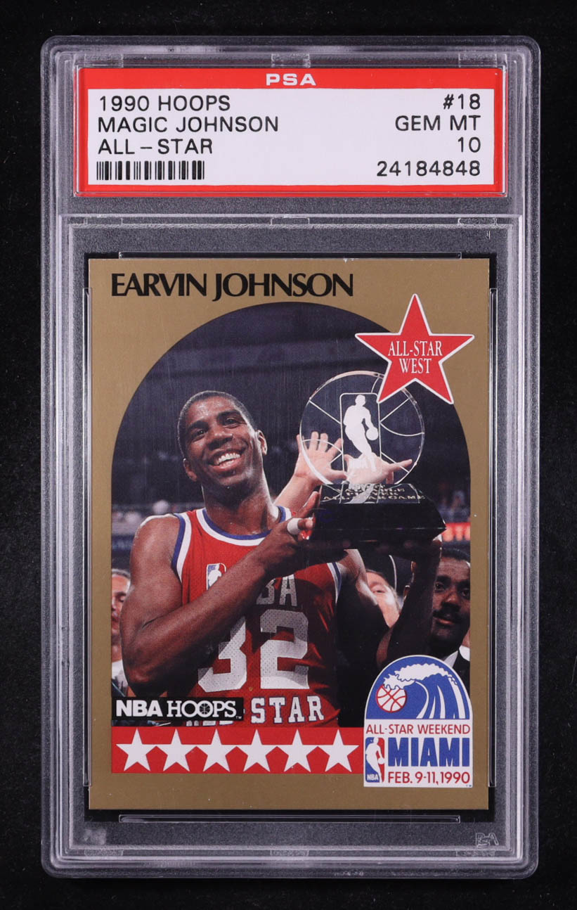 Magic Johnson 1990-91 Hoops #18 AS SP (PSA 10) at PristineAuction.com Magic Johnson 1990-91 Hoops #18 AS SP (PSA 10) at PristineAuction.com