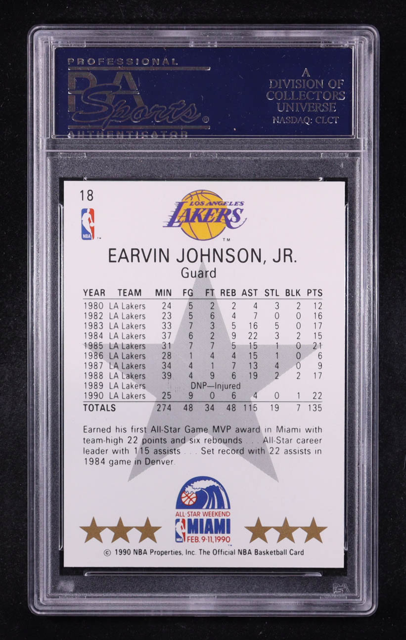Magic Johnson 1990-91 Hoops #18 AS SP (PSA 10) at PristineAuction.com Magic Johnson 1990-91 Hoops #18 AS SP (PSA 10) at PristineAuction.com
