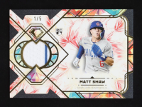 Matt Shaw 2025 Topps Diamond Icons Single Player Relic Auto #SPR-MA RC #1/5 at PristineAuction.com