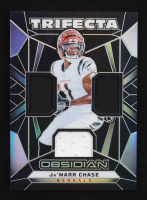 Ja'Marr Chase 2024 Panini Obsidian Trifecta Swatches #32 at PristineAuction.com