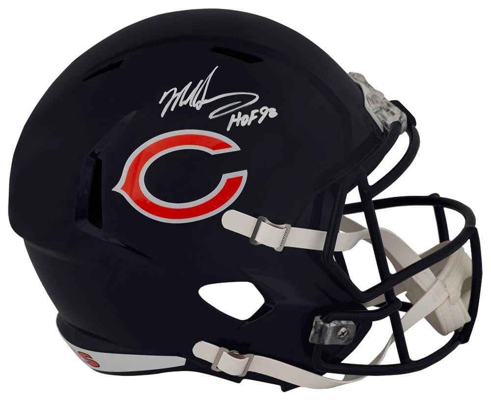 Mike Singletary Signed Bears Full-Size Speed Helmet Inscribed "HOF 98" (Schwartz) at PristineAuction.com Mike Singletary Signed Bears Full-Size Speed Helmet Inscribed "HOF 98" (Schwartz) at PristineAuction.com