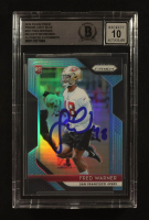 Fred Warner Signed 2018 Panini Prizm Prizms Light Blue #257 #129/199 RC (Beckett | Auto Grade BGS 10) at PristineAuction.com